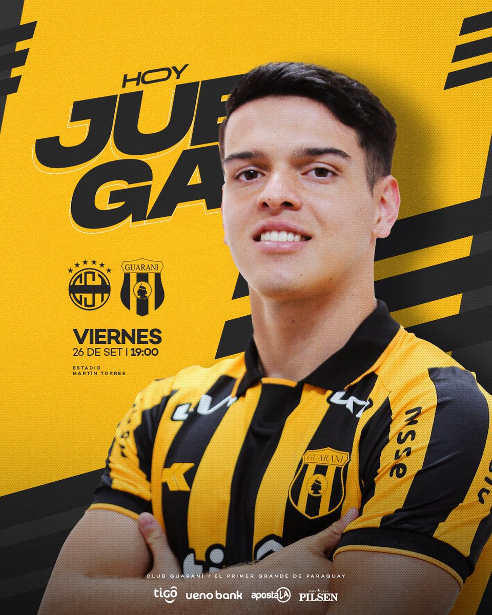 🫡 HOY JUEGA GUARANÍ 🟡⚫️