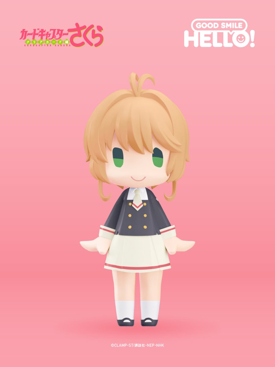 hello_goodsmile's tweet image. 🌸🫧🌸🫧🌸🫧🌸🫧
＼ 商品化決定 ／
HELLO! GOOD SMILE
木之本桜 友枝中学校制服Ver.
🌸🫧🌸🫧🌸🫧🌸🫧

#CCsakura #CCさくら
#カードキャプターさくら 

#hellogoodsmile #goodsmilecompany