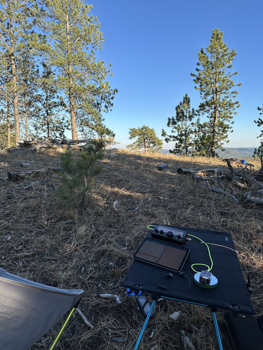 k5zm_'s tweet image. After having activated Bear Mountain (W0D/BB-029) first, I snuck in a quick activation of 6361 (W0D/BB-039). 14 Qs in 20 minutes on 20 CW. If the shadows look long, it’s because they are. Wanted to get back to the Jeep way TF below me before dark, so I bailed at that point.