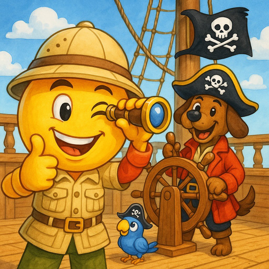 true__noble's tweet image. Raise the colors, crew! 🏴‍☠️ The call echoes across the seas hooks sharp, spirits high, and the game be ours to claim. ⚔️
@TheBarkingGame sails strong with every mate aboard.
@pirate_peep @chasker @LeemonHead2 @AIforHBar @ScottTengzelius 
#hbar #TheBarkingGame