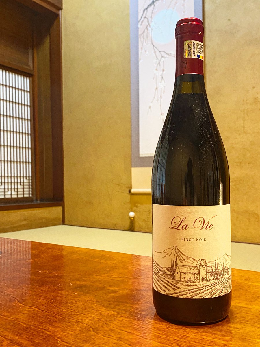 今日はルーマニア産 赤ワイン「ドメーニレ・サハティー二／ラ・ヴィ・ピノ・ノワール」をご紹介します！香りはラズベリーやチェリー、黒胡椒にバニラのニュアンス。酸は心地よく、ブラックチェリーの果実味にまろやかなタンニンが感じられます。トマトもつ鍋と相性抜群！是非ご堪能ください。