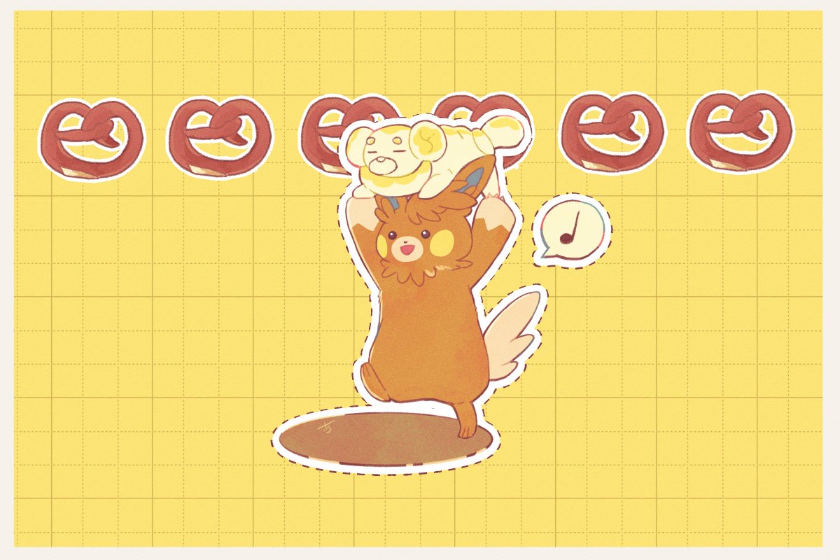 きいろくて　もちもちの　いきもの　▼

#パーモットの日　(遅刻遅刻～9/23)
#パピモッチの日