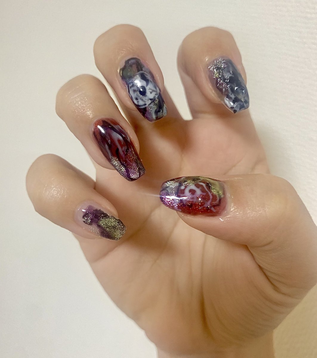 ガチアクタ最高すぎて概念ネイルしてしまった、がんばった⊂( ᴖ ̫ᴖ )⊃