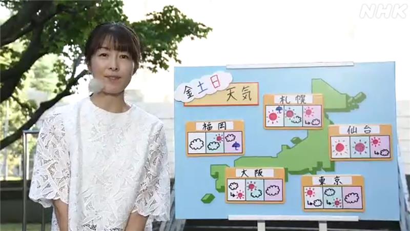 渕岡友美です
きょうも夏の暑さが戻りそう☀

秋分の日を過ぎて日の入りは早まっています
夏至の頃と比べると札幌では2時間近くも早い時刻に
夕暮れ時の交通事故には要注意
けさの #ニュースのハテナ でもチェックください！

9月最後の土日の天気はこちら✅👇
plus.nhk.jp/watch/st/g1_20…
#おはよう日本