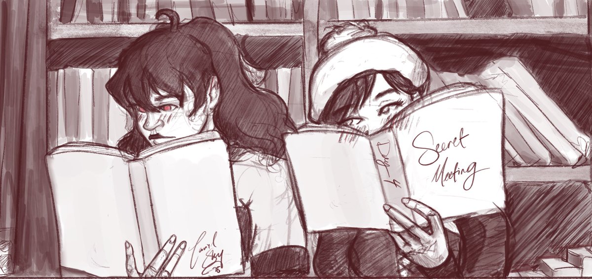 tarielsky's tweet photo. Day 2 - Secret Meetings 
@rosebirdweek 
#rosebirdweek #rosebirdweek2025 #rwby #rosebird #ravenbranwen #summerrose https://t.co/4OPBTSyMNu