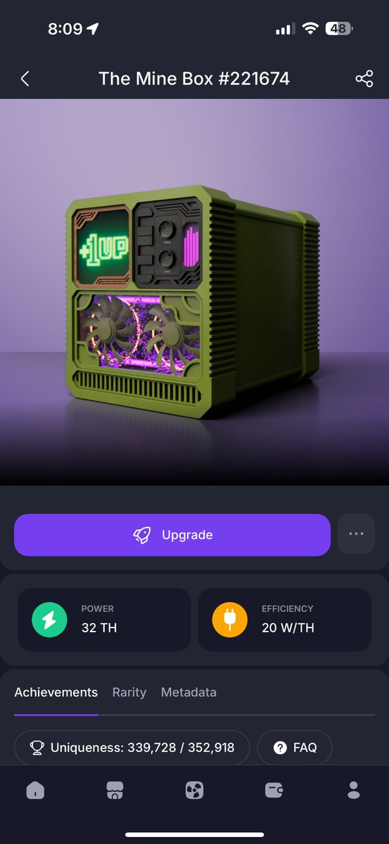 willchamplin's tweet image. 🎉 10M TH Raffle — Win 1 of 100 GoBoxes Gold! app.gomining.com/blog/10m-th-ra…
#GoMining10M
I like this miner cuz it’s my current fastest. I increase when possible and look long-term