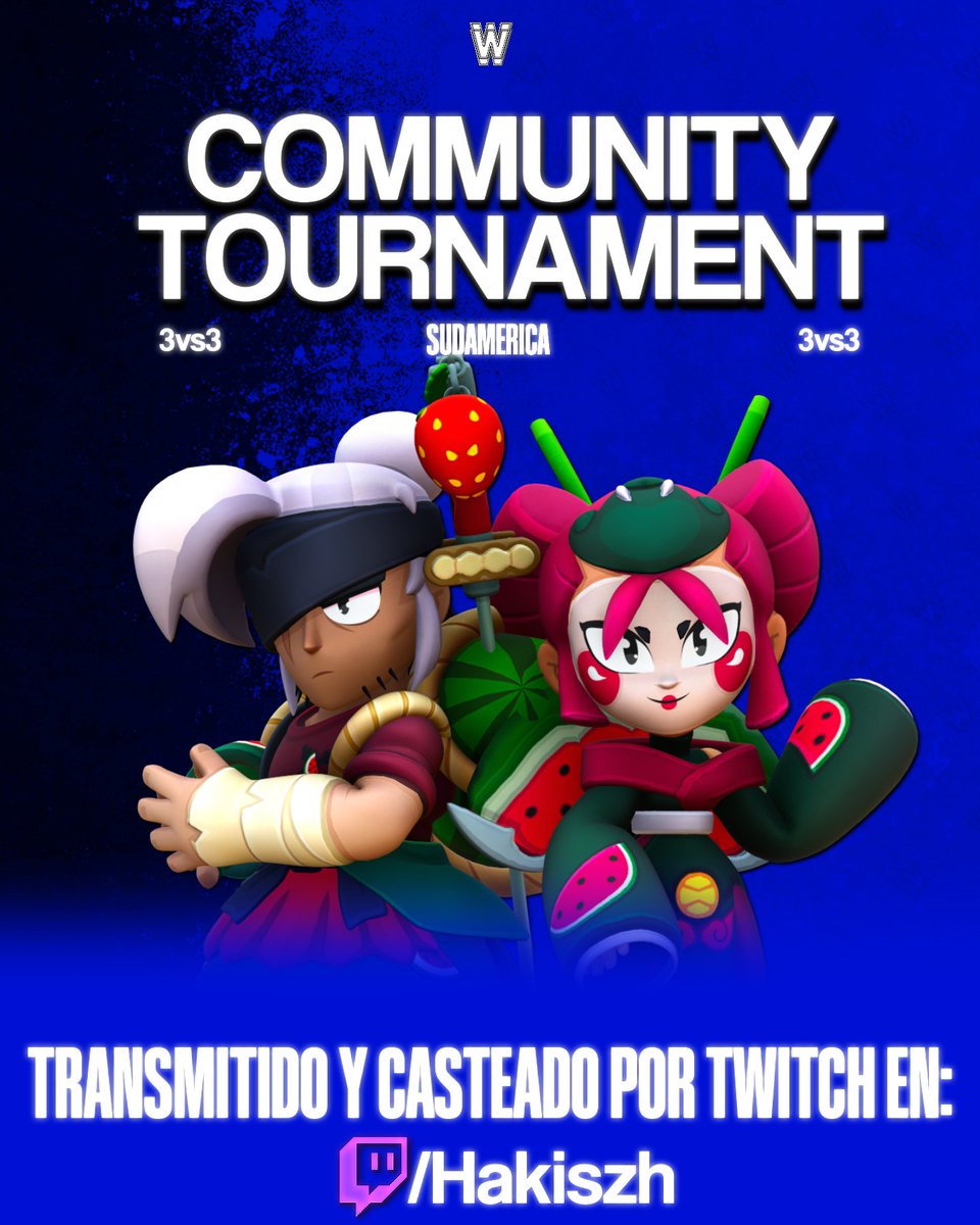 TORNEO DE LA COMUNIDAD! 🤍

- Transmitido 
- Casteado
- Sudamérica y 3vs3

Que esperas para inscribirte! 🔥👇
discord.gg/MbaWVxqZ

#BrawlStars #Tournament