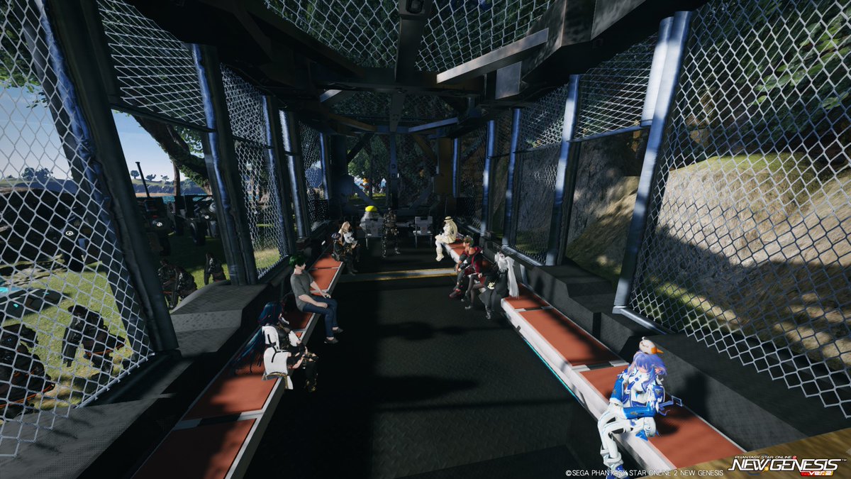 Ship3_Iuchi01's tweet image. 昨日はみんなでサファリパークに行ってきました
バスに乗って色んなアニマルを見てきました（笑）
#PSO2NGS