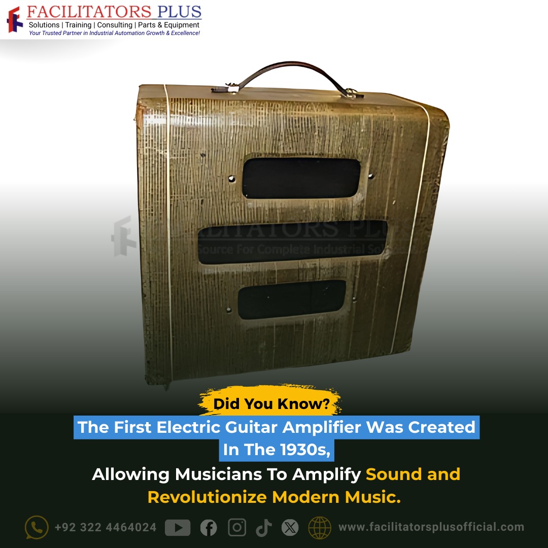 FacilitatorsP's tweet image. 🎸 Did You Know? 🎶
The first electric guitar amplifier was created in the 1930s, giving musicians the power to amplify sound.🎵
📲 WhatsApp: +92 322 4464024
📧 Email: facilitatorsplus15@gmail.com
🌐 facilitatorsplusofficial.com

#FacilitatorsPlus #Innovation #MusicTechnology