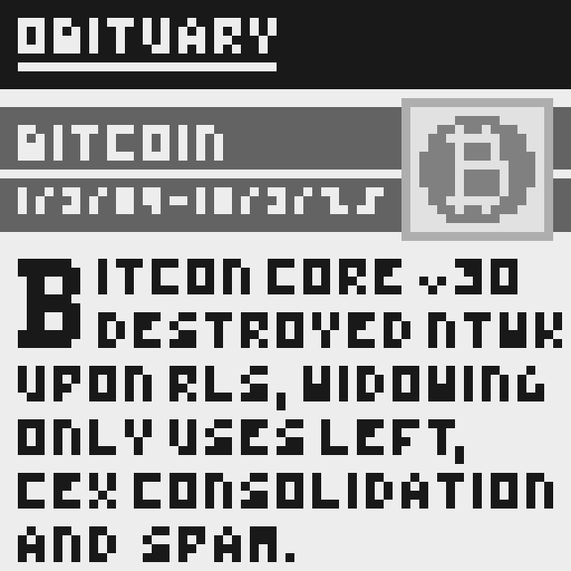 Day: 672

Block: 916414

"Core Obituary"