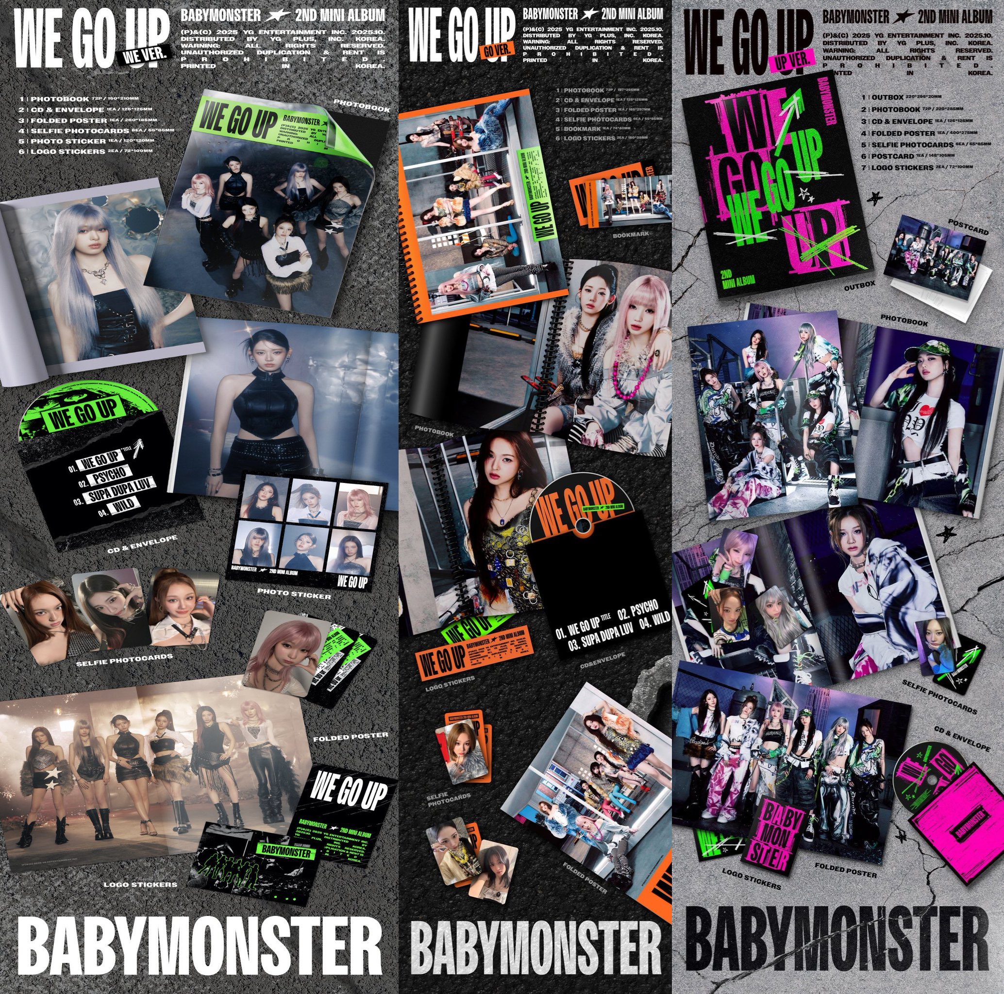 BABYMONSTER WE GO UP タワレコ 渋谷 ラキドロ 18枚 BABYMONSTER WE GO