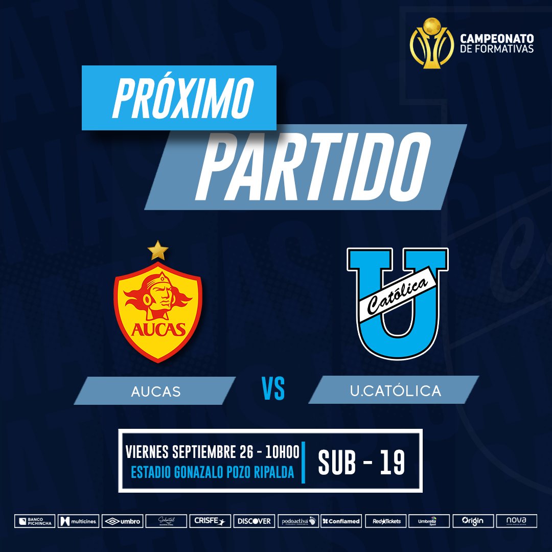 Los partidos del fin de semana en el #CampeonatoNacionalDeFormativas 🏆 

¡Lo que se viene para nuestros muchachos! 🤩💎

¡Vamos Cammaratas! 🔵⚪️

#FamiliaCammarata 
#TodosPorCatólica 
#FormativasUCatólica
