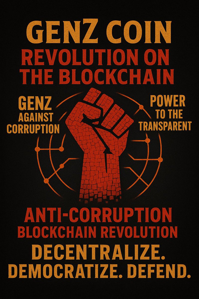 genZcryptocoin's tweet image. #GenZCoin #CryptoRevolution #BlockchainForChange #AntiCorruption #DecentralizeTheFuture