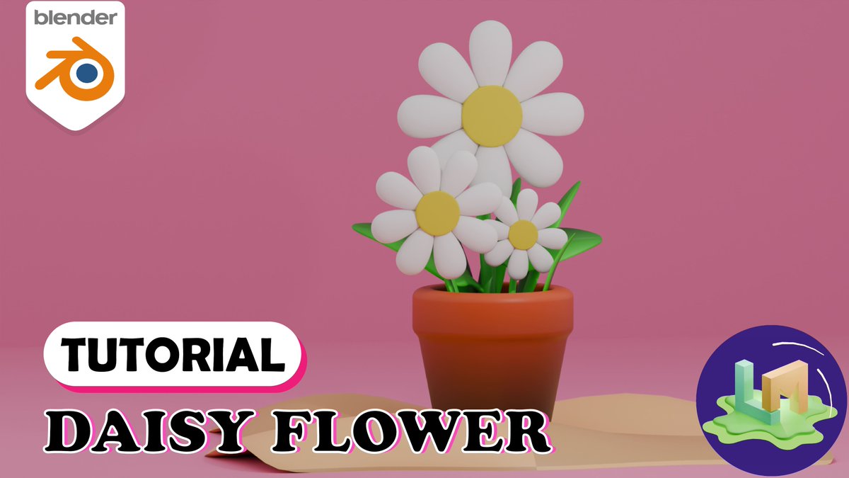 LStudio2000's tweet photo. Blender (4.5) Tutorial I Daisy Flower
Watch the full tutorial now! 
https://t.co/cqWOIxZxww

#BlenderTutorial #DaisyFlower #FloralArt #BlenderBeginner #LowPoly #Cozy3D #Blender3D #3Dmodeling #DigitalArt #BlenderAnimation #LowPolyArt #3DArtist #LearnwithLuckymoon #luckymoonstudio https://t.co/bkeU0cNFLz