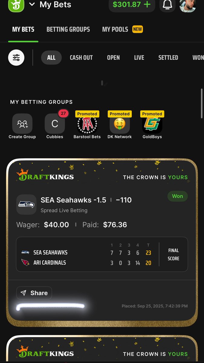 MarcoGlo_'s tweet image. Shout out to that bum #marvinharrisonjr and #kylemurray #cardinals #tnf #nfl #seattle #sportsbets #SportsBettingX #gambling #draftkings