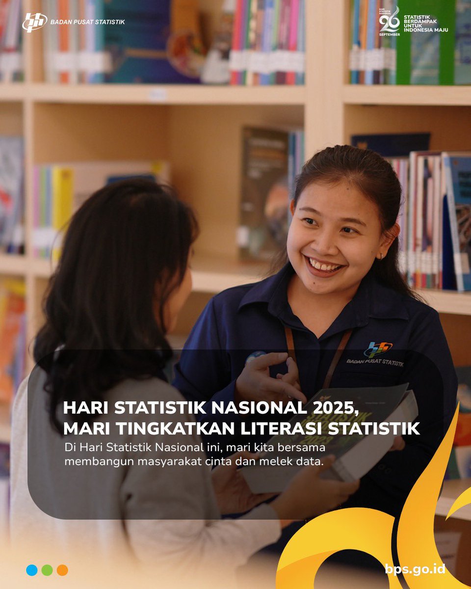 StatistikJabar's tweet photo. Sobat data, hari ini diperingati sebagai Hari Statistik Nasional (HSN).  

#HSN2025 #HariStatistikNasional https://t.co/JH1L9pqSy1