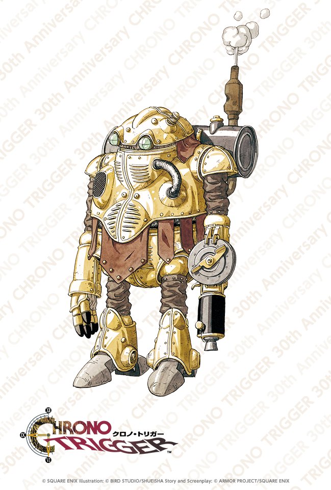 ✨#クロノ・トリガー時を超えるキャラクター
キャンペーン開催中✨

未来で作られた戦闘用の人型ロボット「ロボ」
壊れて放置されているところをクロノたちが見つけ、ルッカが修理した。星の生命が導かれる行方を見届けるため仲間になる。

キャンペーンは10月5日まで⏰