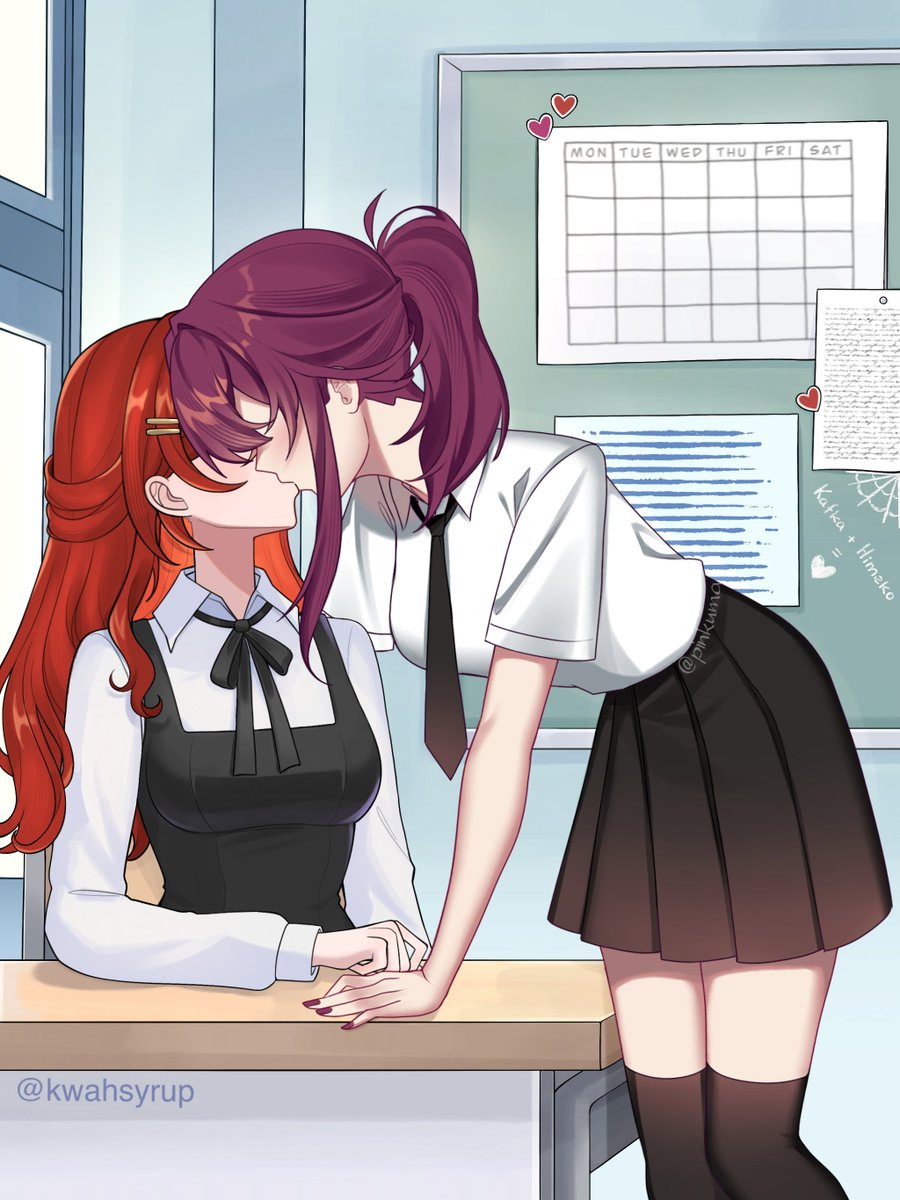 #Kafhimeweek Day 5: Stolen kisses / School AU.
Collab with pretty <a href="/kwahsyrup/">kwaha | comms open</a>

#hsr #Kafhime