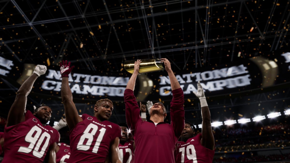 codePetersen's tweet image. ✅ World's Greatest Nachos
✅ National Champions
Go Chadron State Eagles! #collegefootball26 #CFB26 #dynasty
