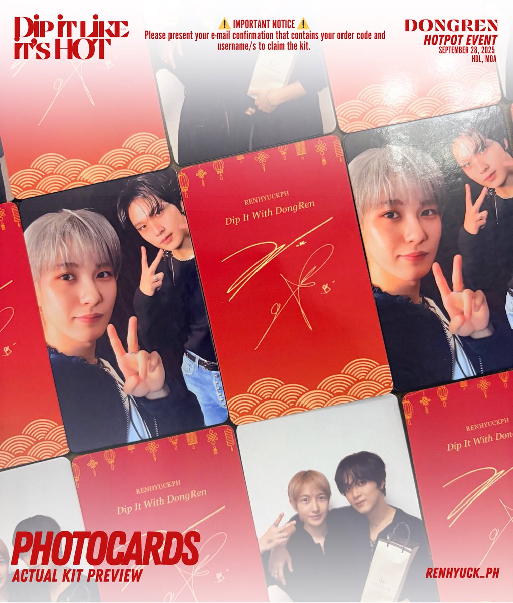 #DipItWithDongRen 

𝑶𝑭𝑭𝑰𝑪𝑰𝑨𝑳 𝑲𝑰𝑻 𝑷𝑹𝑬𝑽𝑰𝑬𝑾

🗓️ 09.28.25
📍Haidilao, Mall Of Asia
⏳12:00pm to 2:30pm
