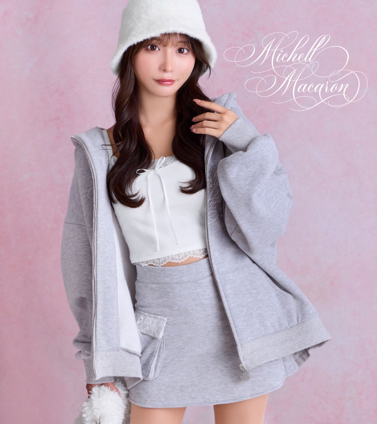 XS【新品未開封】ミシェルマカロン　希少♡ウエストリボンコート　SKB0006 michellMacaron - 新品未使用 ミシェルマカロン ウエストリボン