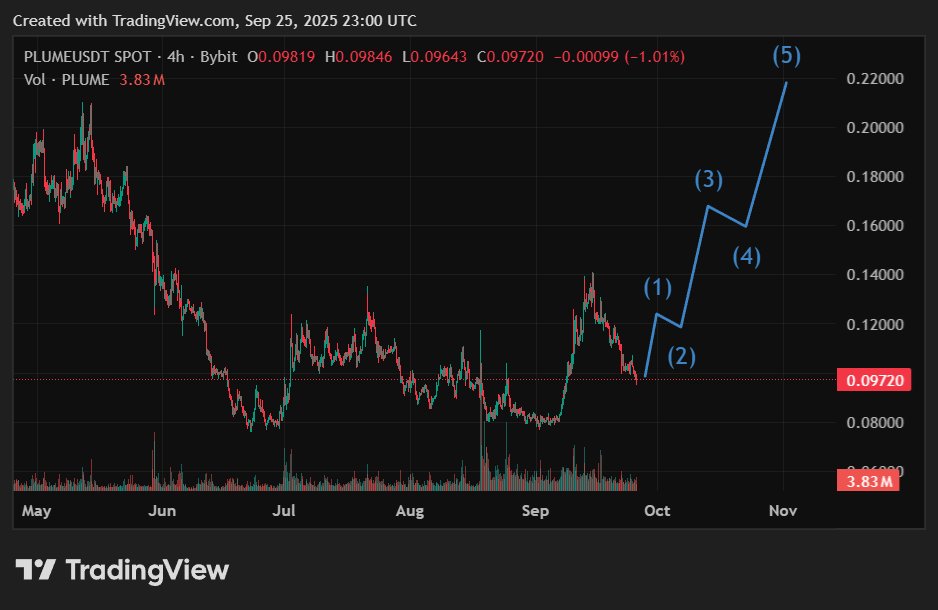 Everyone is busy chasing L2 hype and meme tokens... Meanwhile, trillions of $$$ in global finance are ready to enter crypto through one door: $PLUME

✅ Focus 100% on RWA: property, green energy, private credit, etc.
✅ EVM-compatible + built-in compliance.
✅ Native USDC, CCTP