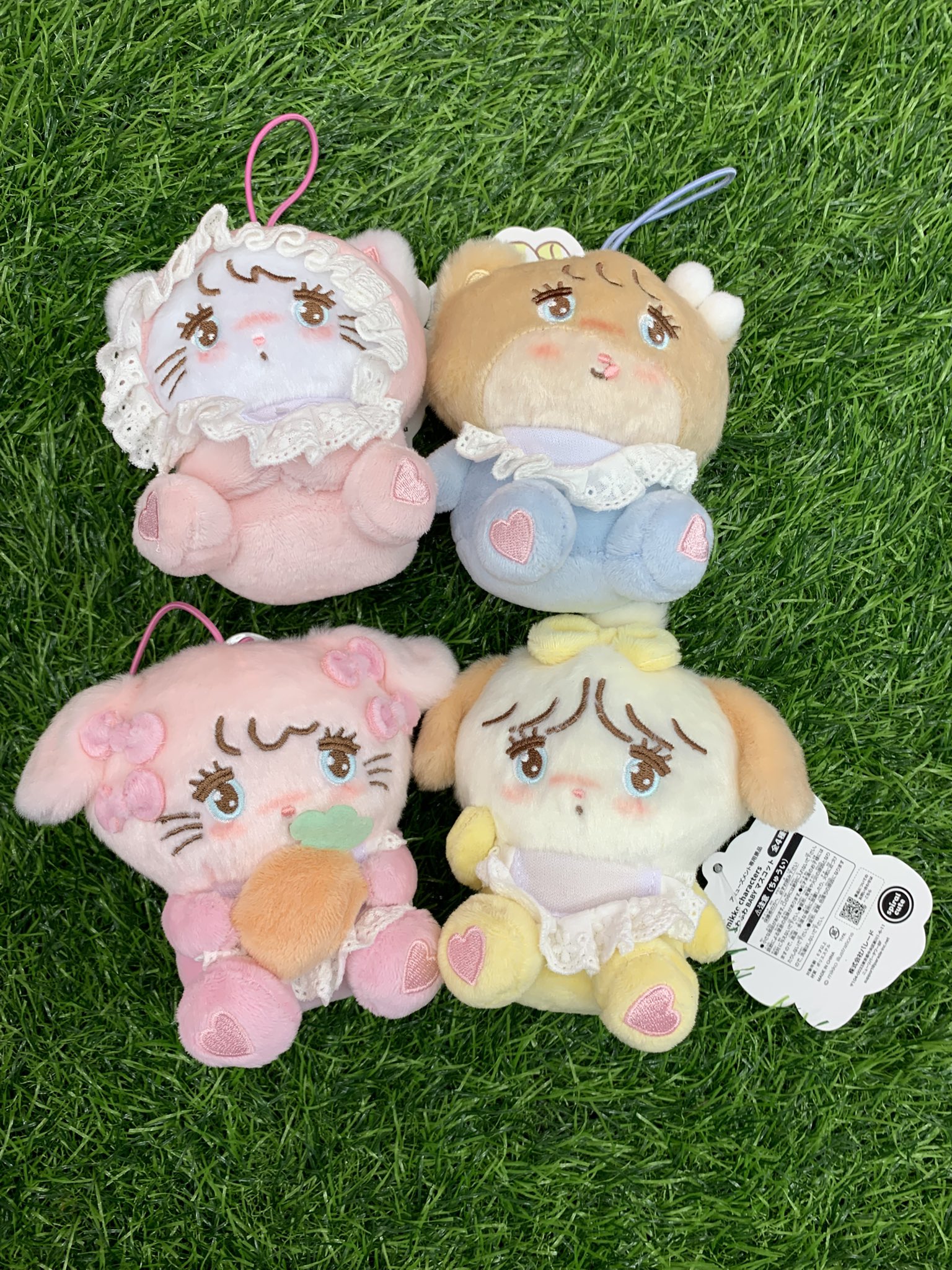 Mikko Characters ふわふわBABYぬいぐるみ 全4種セット mikko