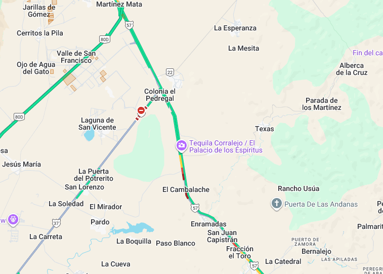 Buenas tardes ¿Algún tipo de incidente sobre la carretera Querétaro - San Luis Potosí? Del km 150 al 165, a la altura de Santa María del Río.
<a href="/088_GN/">088_GN</a> <a href="/GN_Carreteras/">Guardia Nacional Carreteras</a>