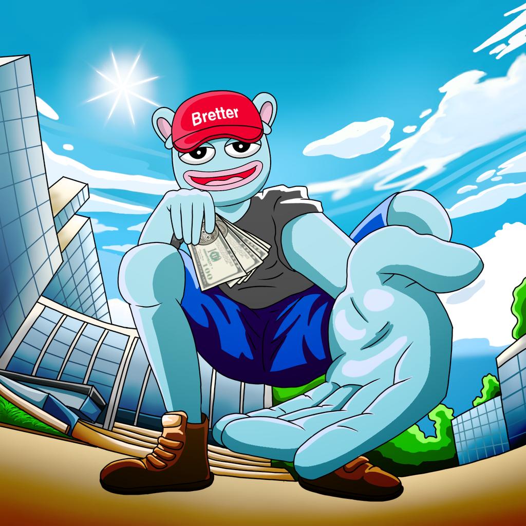 cryptoloneshark's tweet photo. @brettcoinonerc Get up, stack up. Be Bretter! 💪 https://t.co/nzKkfF9wTd