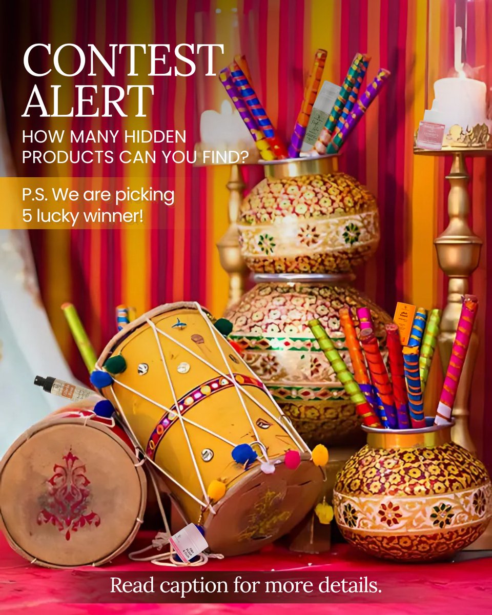 thebathandcare's tweet image. #ContestAlert
Here’s how to enter:
1️⃣ Comment the correct number of hidden products below.
2️⃣ Tag 5 friends who’d love to join the fun.
3️⃣ Follow @thebathandcare to qualify.

#contestalert #contesttime #festiveseason #navratri #trending #thebathandcare