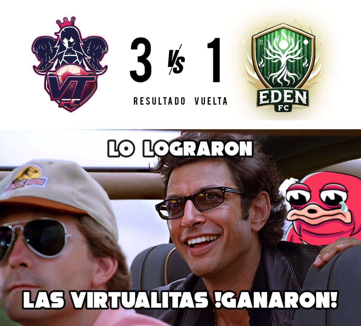 ¡Al fin llegó la revancha! 😎⚽ Después de tantas caídas y memes, ganamos nuestro primer partido. 🎉🔥 Que tiemblen, porque si así celebramos la primera, imaginen la segunda. 🙌

#LaLigaDeLosMuertos #LLDLM #FC25 #FIFAStreamer #FIFA25ClubesPro #ClubesPro #VirtualitasFC