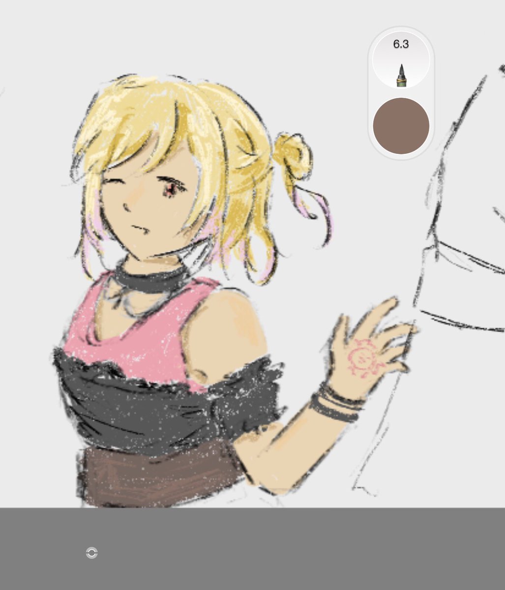 thats daughter (the mini ponytail is wishful thinking)