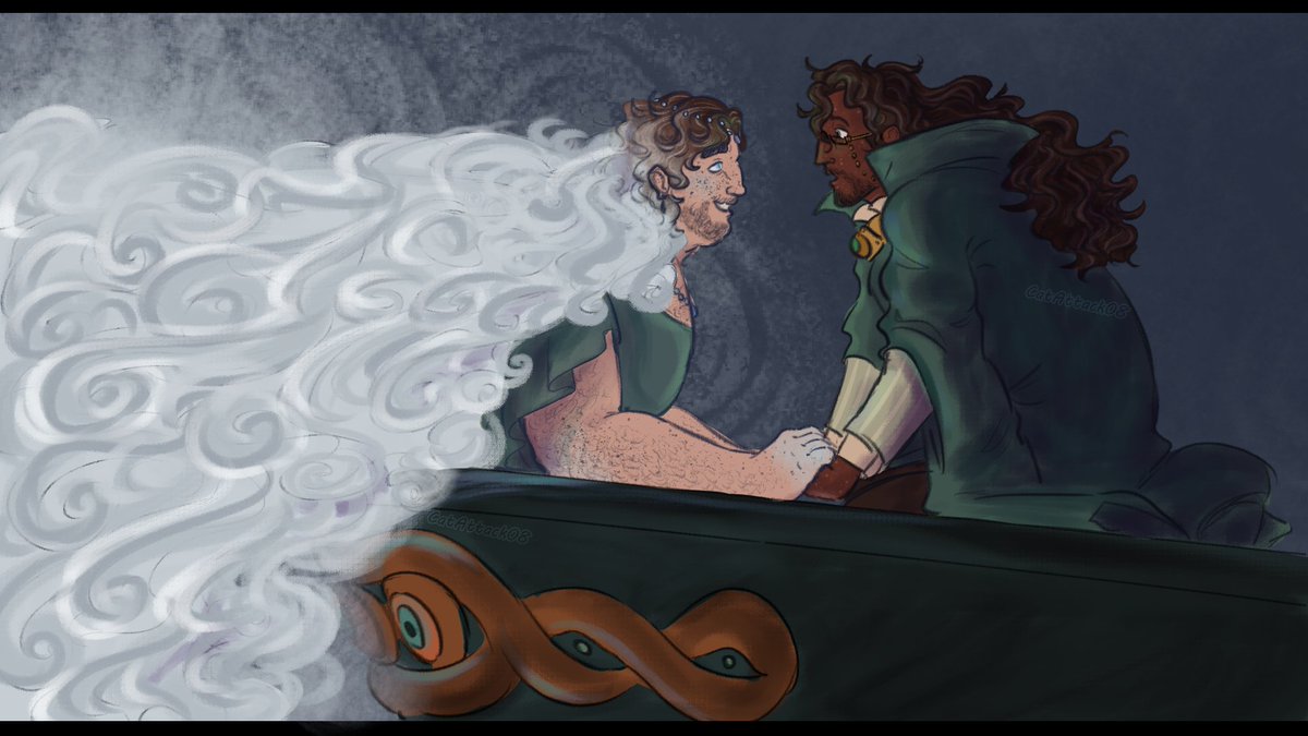 catattack08's tweet image. Jmart but that one scene from ponyo #tma #themagnusarchives #jonmartin