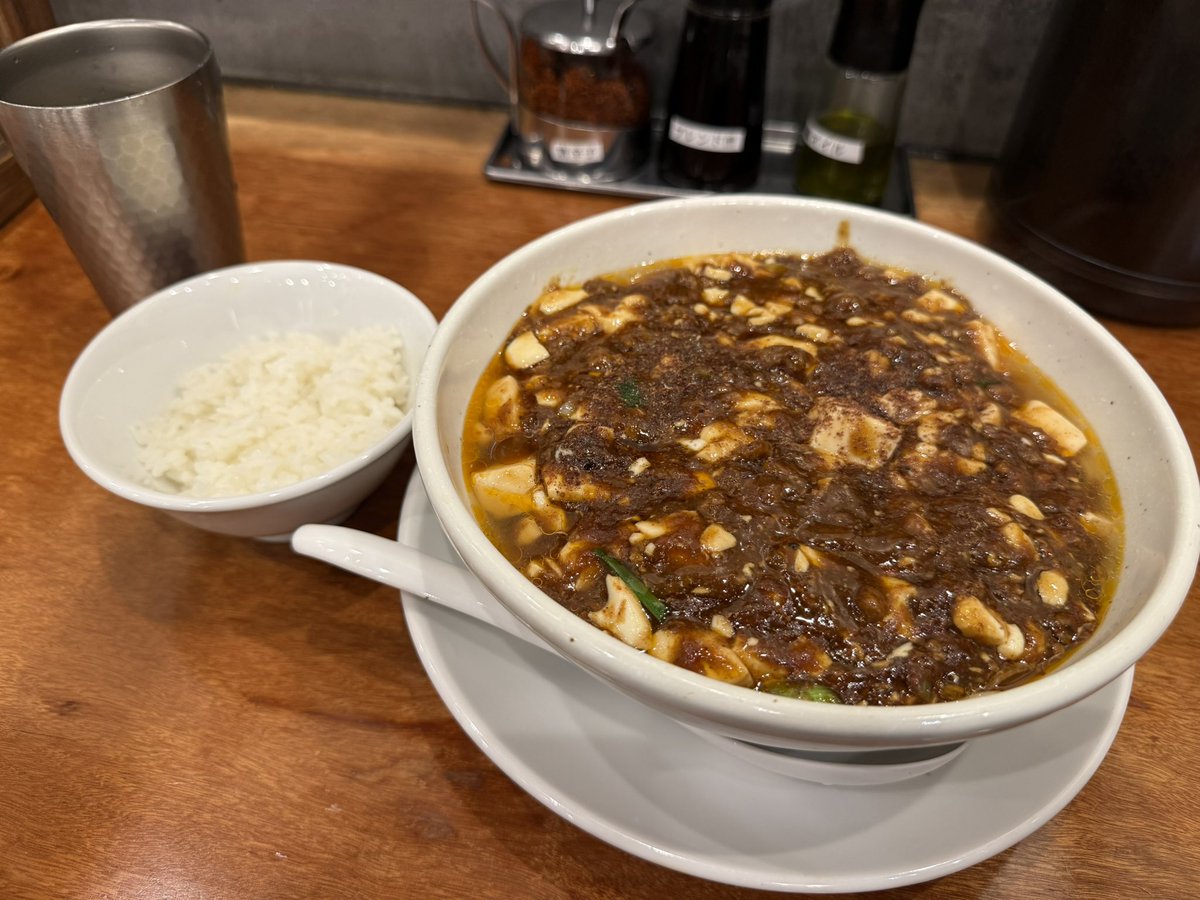 暑くて口内炎だから、辛い麻婆麺きめてきた
痺れも強くて、水の味変わってる笑