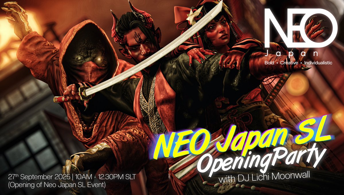 OPENING PARTY FOR NEO JAPAN SL EVENT 27th September 2025 @ #flickr flic.kr/p/2rvvnMt <a href="/GbtkTaku/">GABRIEL (Secondlife store)</a> <a href="/moonslblog/">moon</a>