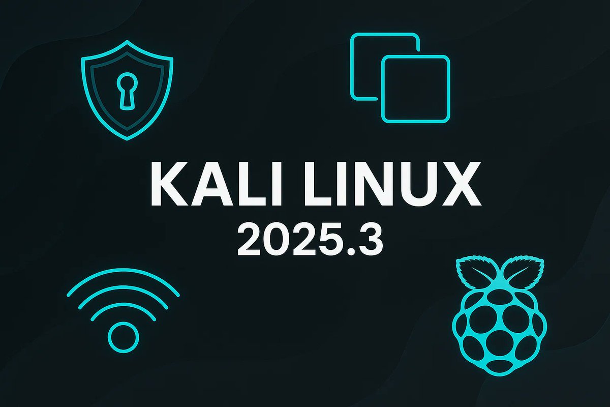 opensourcefeed's tweet image. Kali Linux 2025.3 released! 🚀
– DebOS replaces Packer for Vagrant builds
– Nexmon wireless testing returns
– 10 new security tools added
– NetHunter adds Galaxy S10 support
Details → opensourcefeed.org/kali-linux-202…
#KaliLinux #Cybersecurity