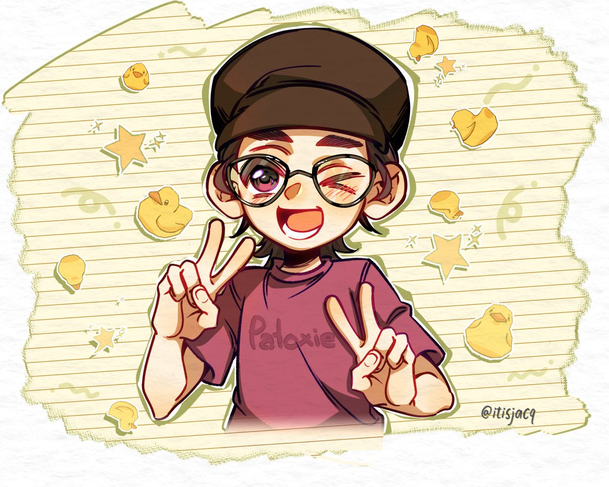 un dibujito rapido que le hice <a href="/Patormz13/">Pato 🖤</a> el otro dia para celebrar que Sunn logro armar extensible de FNAF!ᕙ(  •̀ ᗜ •́  )ᕗ