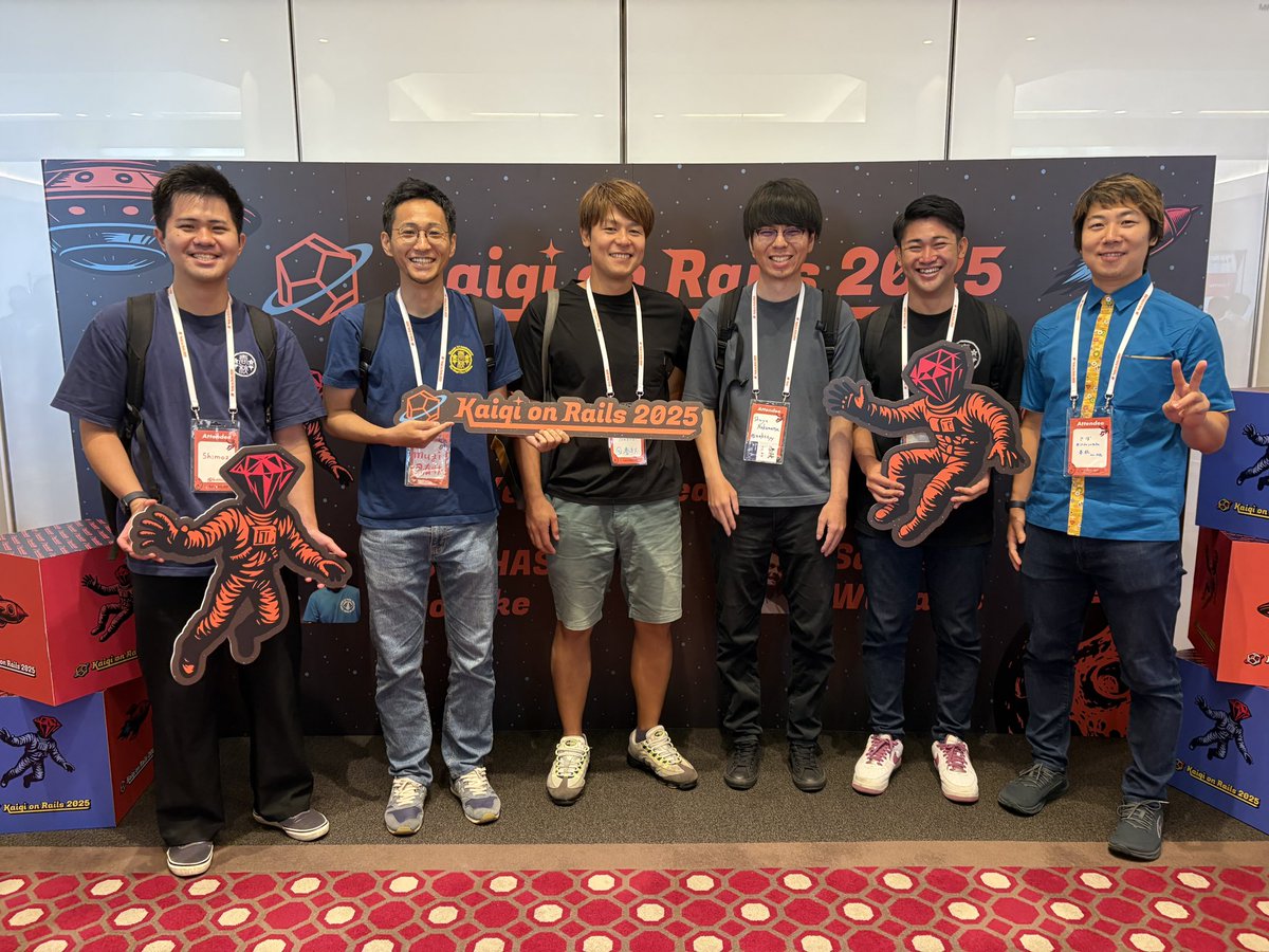 合同会社春秋の6名で沖縄からKaigi on Rails 2025 参加しにきました！ #kaigionrails