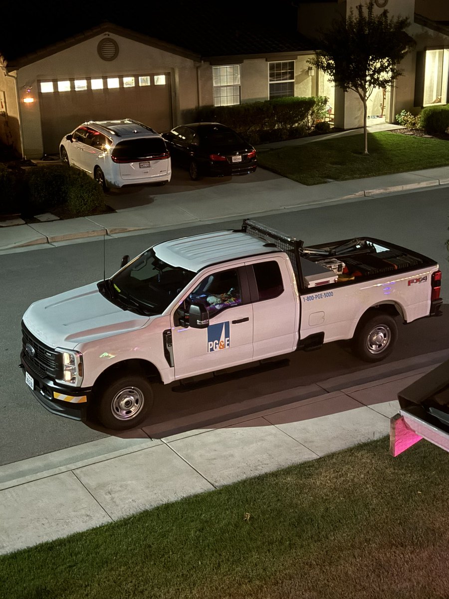 It’s always good when <a href="/PGE4Me/">Pacific Gas & Electric</a> makes noise late on Thursday night and also drops off a port potty in your clean neighborhood. 

On top of it, one of their workers is sleeping in his truck outside of my house… best way to earn a paycheck?

They are just the worst!
