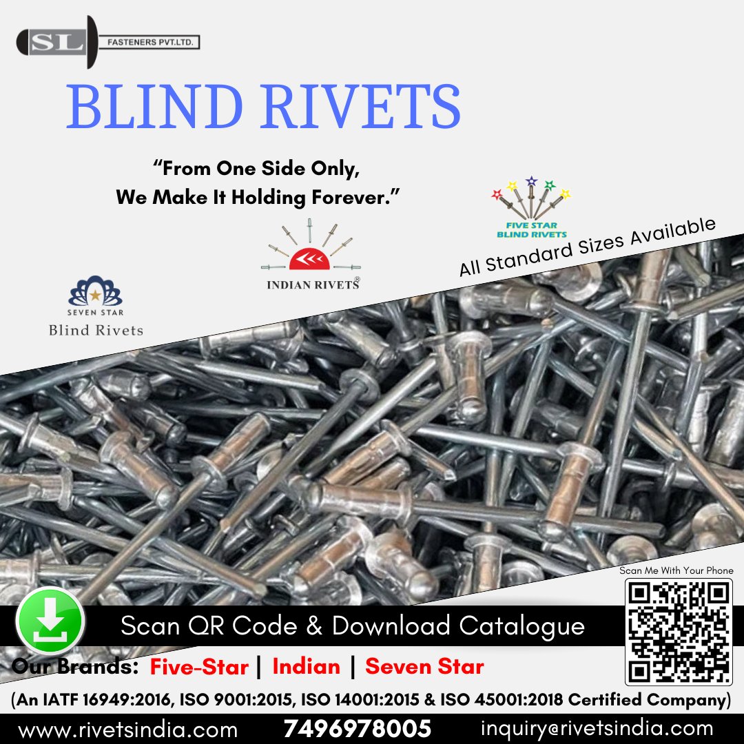 Slfasteners321's tweet image. Fastening the World, One Rivet at a Time! 

📦 Exporting to 10+ countries and growing every year!
👉 Partner with us for world-class fastening solutions.

#BlindRivets #FasteningSolutions #GlobalExport  #slfasteners #fasteners #fastenersupplier #fastenersindustry