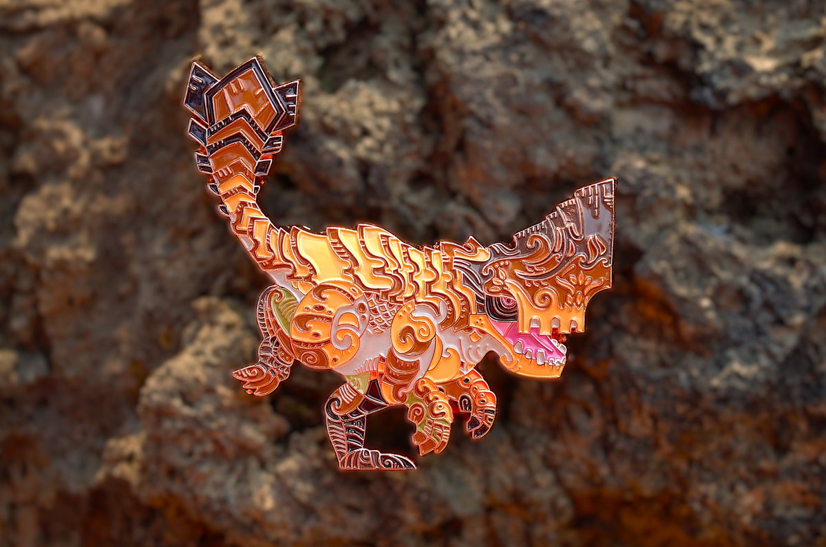 RoninWind's tweet photo. Just dropped! 

Our Barroth Monster Hunter enamel pin is here to charge into your collection. 🐾 

Grab yours now! https://t.co/LEuYOtmAUB

#MonsterHunter #Barroth #PinCollector #GamingMerch https://t.co/RnPhPg9n1h