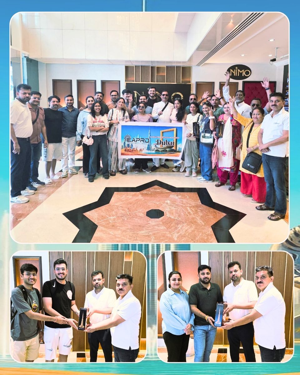 EaproGlobal's tweet image. We are proud to celebrate our growing global presence with our Channel Partner in Dubai! ✨

📍 Dubai | 🌐 eapro.in | 📧 info@eapro.in | 📞 8650115000

#EAPRO #Dubai #ChannelPartner #SolarEnergy #GlobalPresence #Innovation #CleanEnergy #Sustainability