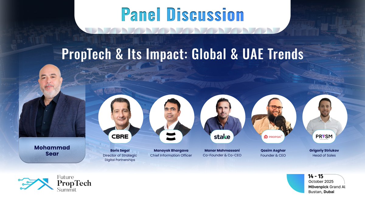 Future_Proptech's tweet image. We’re thrilled to host an insightful Panel Discussion on “ 𝐏𝐫𝐨𝐩𝐓𝐞𝐜𝐡 &amp;amp; 𝐈𝐭𝐬 𝐈𝐦𝐩𝐚𝐜𝐭: 𝐆𝐥𝐨𝐛𝐚𝐥 &amp;amp; 𝐔𝐀𝐄 𝐓𝐫𝐞𝐧𝐝𝐬” 𝐚𝐭 FPS25

𝐆𝐞𝐭 𝐲𝐨𝐮𝐫 𝐅𝐑𝐄𝐄 𝐕𝐢𝐬𝐢𝐭𝐨𝐫 𝐏𝐚𝐬𝐬 𝐍𝐨𝐰: lnkd.in/gB7C4j_9

#FPS25 #PropTech #FuturePropTechSummit #DubaiEvent