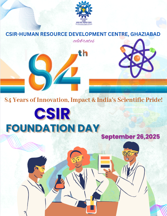 CSIR_HRDC's tweet image. Celebrates 84th CSIR Foundation Day! CSIR marks over eight decades of excellence in scientific research, innovation, and technological development.
@CSIR_IND @DrNKalaiselvi @TikamSRana1