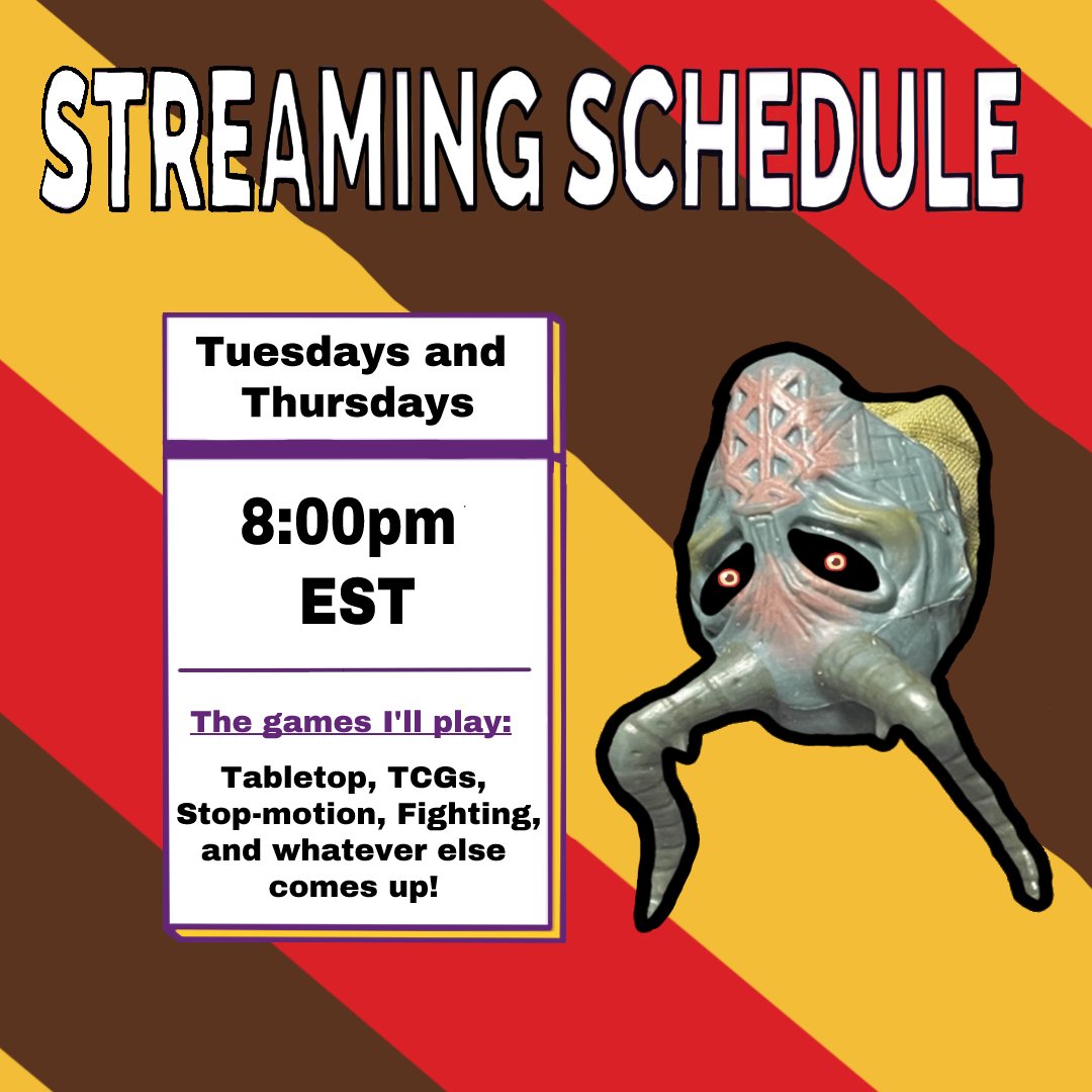 bartolomotion's tweet image. Hey folks, slight update to streaming schedule, I'll be live two days a week now! Tuesdays and Thursdays at 8:00pm EST. Start time may change depending on the day, but there will be more of me to watch! Hope to see you there!