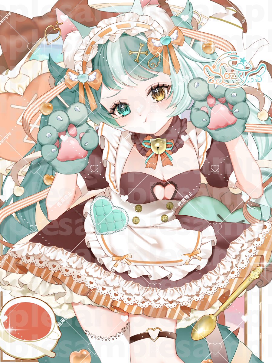 ご依頼ありがとうございました🧡🩵

#有償依頼  #イラスト有償依頼
