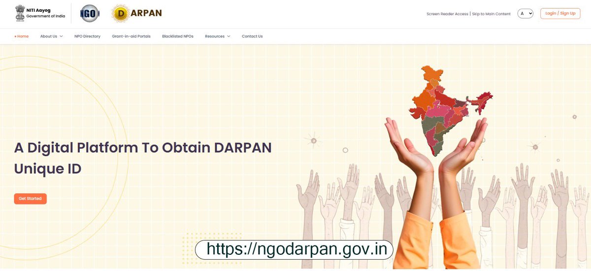 NICMeity's tweet image. NGO DARPAN Portal of NITI Aayog issues a unique Darpan ID to NGOs/NPOs working in non-profit sector.  Darpan ID is now mandatory under PMLA (Amended Rule 2023) for opening &amp;amp; operating bank accounts/ financial institutions by NGOs,including Societies, Trusts &amp;amp; Section-8 Companies.