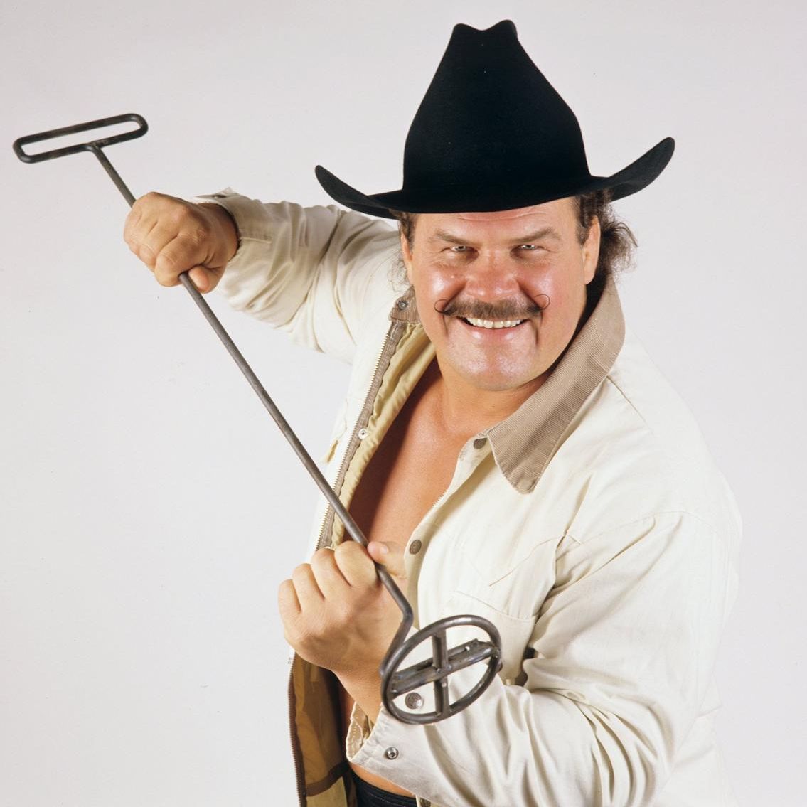 WWFWrestling1's tweet photo. 📷 WWF studio shot - "Outlaw" Ron Bass! 📸 Photo from 1987. #WWF #WWE #RonBass https://t.co/6eTYWvXzd5