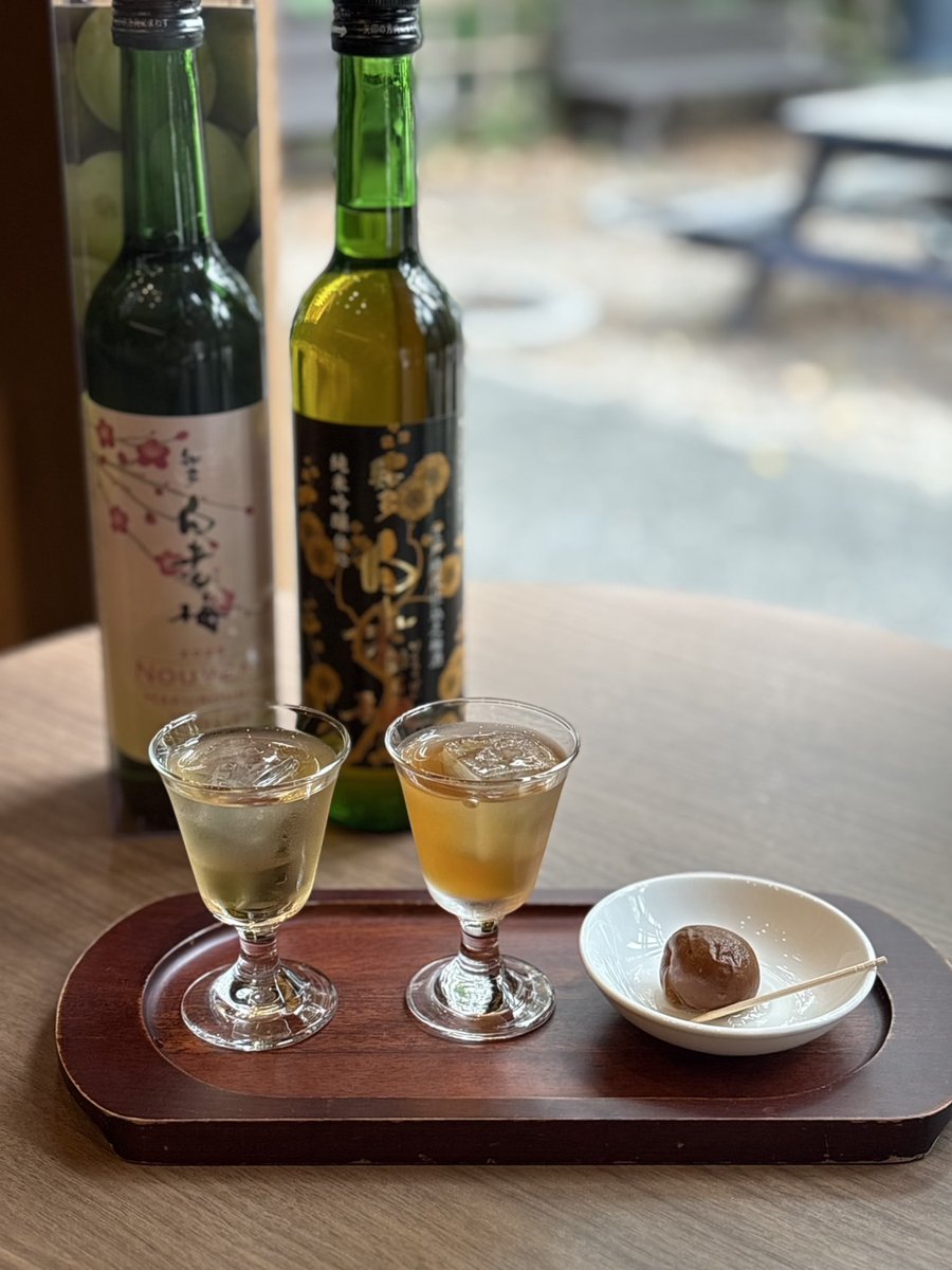 gisuke_sake's tweet photo. 💮白老梅の飲み比べ、始めました！

梅酒漬けの梅を甘露煮に仕上げました。
甘くジューシーな味わいで、梅酒との相性抜群です！
こちらは『白老梅セット』に付いてきます。

#名古屋城下町 にお立ち寄りの際は、ぜひご賞味ください😊

#名古屋 #十代目儀助 #立ち飲み #秋 #梅 #ヌーボー https://t.co/8oAXkgNWxd