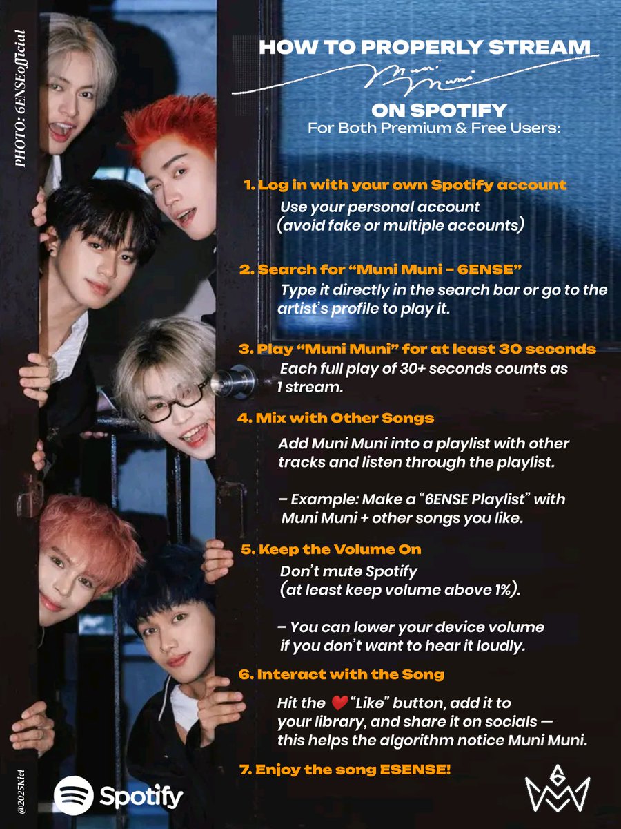 Let’s stream Muni Muni the right way, ESENSE!  just follow this Spotify streaming guide so every play adds up — because each stream truly counts! 

MUNI MUNI NA 
<a href="/6ENSEofficial/">6ENSE</a> #6ENSE 
#MuniMuni #6ENSE_MuniMuni